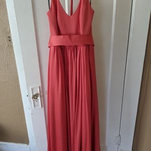 Vera Wang Coral Bridesmaid dress